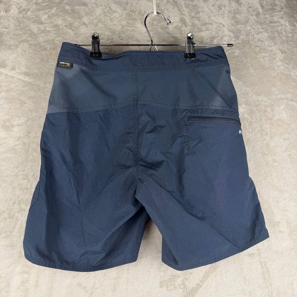 Roark The Boatman Mens Navy Blue Cordura Board Shorts Size 28 Surf Utility